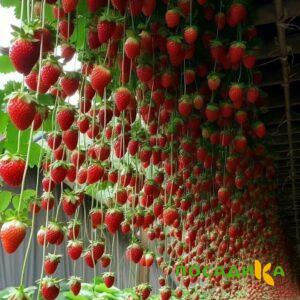 Клубника ампельная Анастасия купить по цене от 370р. в интернет-магазине «Посадика» с доставкой почтой в в Полысаевое и по всей России – [изображение №1].