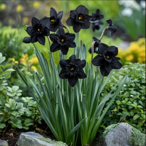 Нарцисс Тень Королевы купить по цене от 500р. в интернет-магазине «Посадика» с доставкой почтой в в Полысаевое и по всей России – [изображение №1].